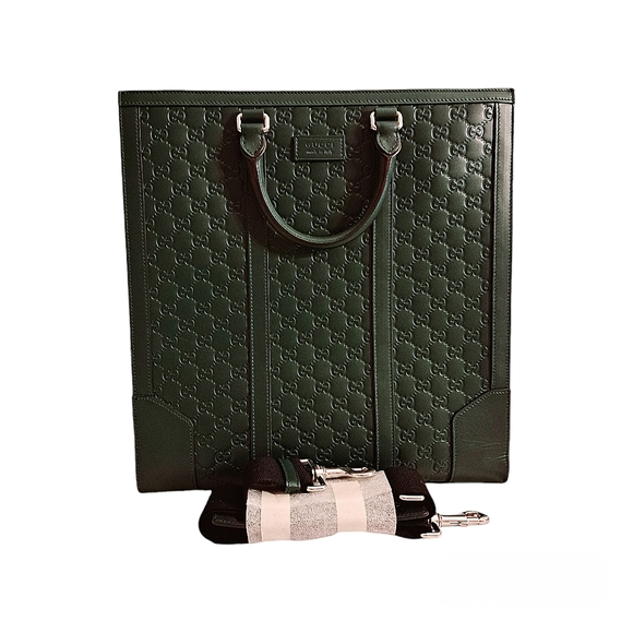 Gucci Guccissima Large Leather Tote / Crossbody Bag - Picture 4 of 13